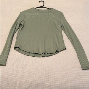 American Eagle Outfitters Sage Long Sleeve Top